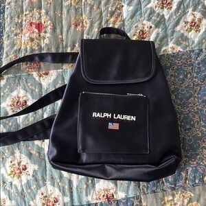 Ralph Lauren navy backpack